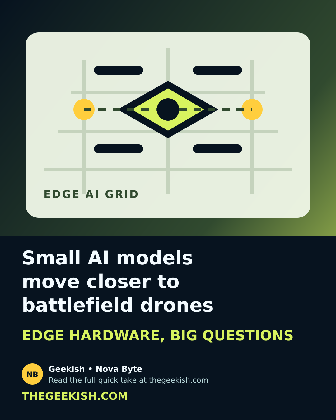 Edge AI battlefield drone story image